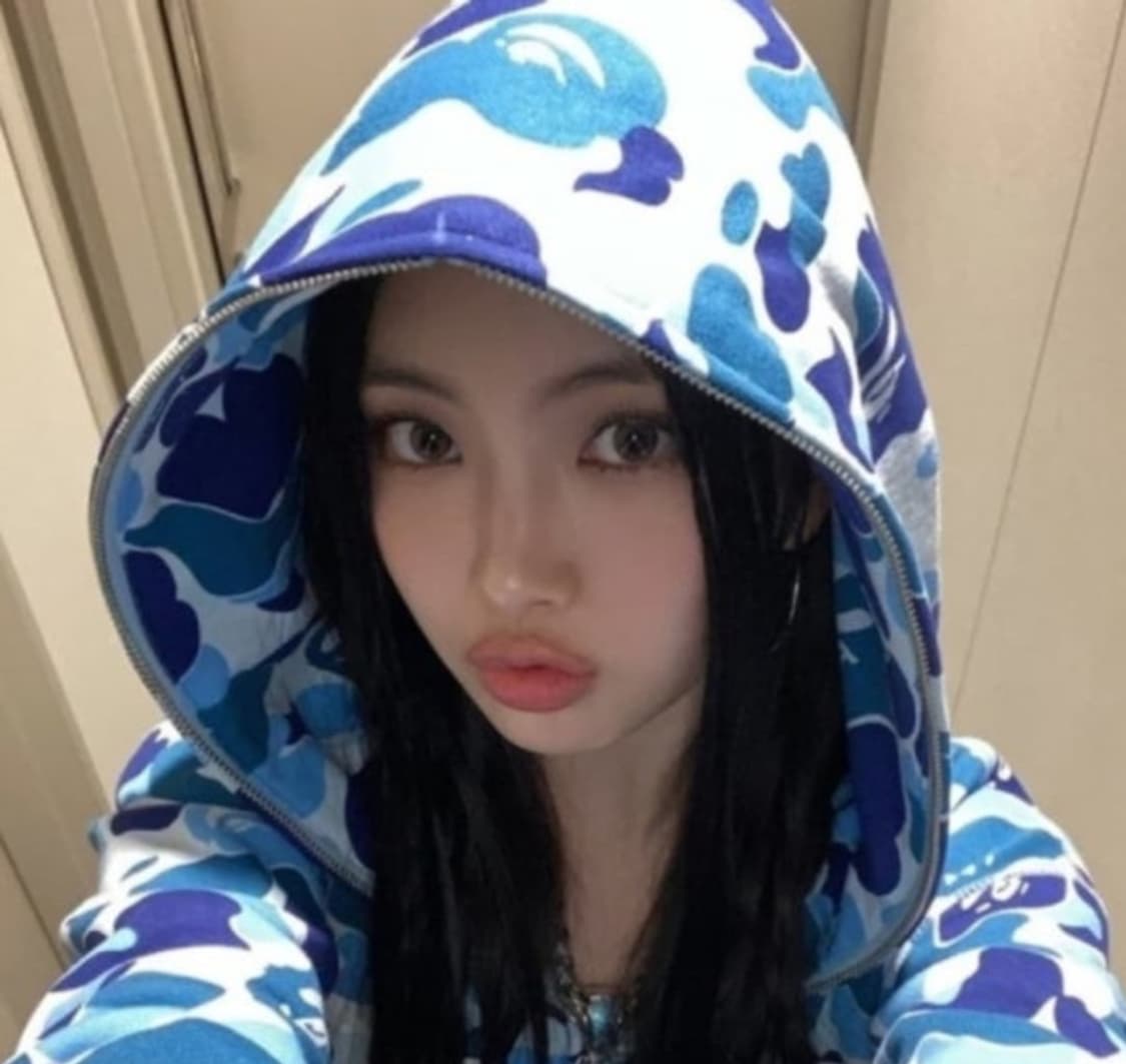 베이프 블루카모 후드집업 2xl 상품이미지1