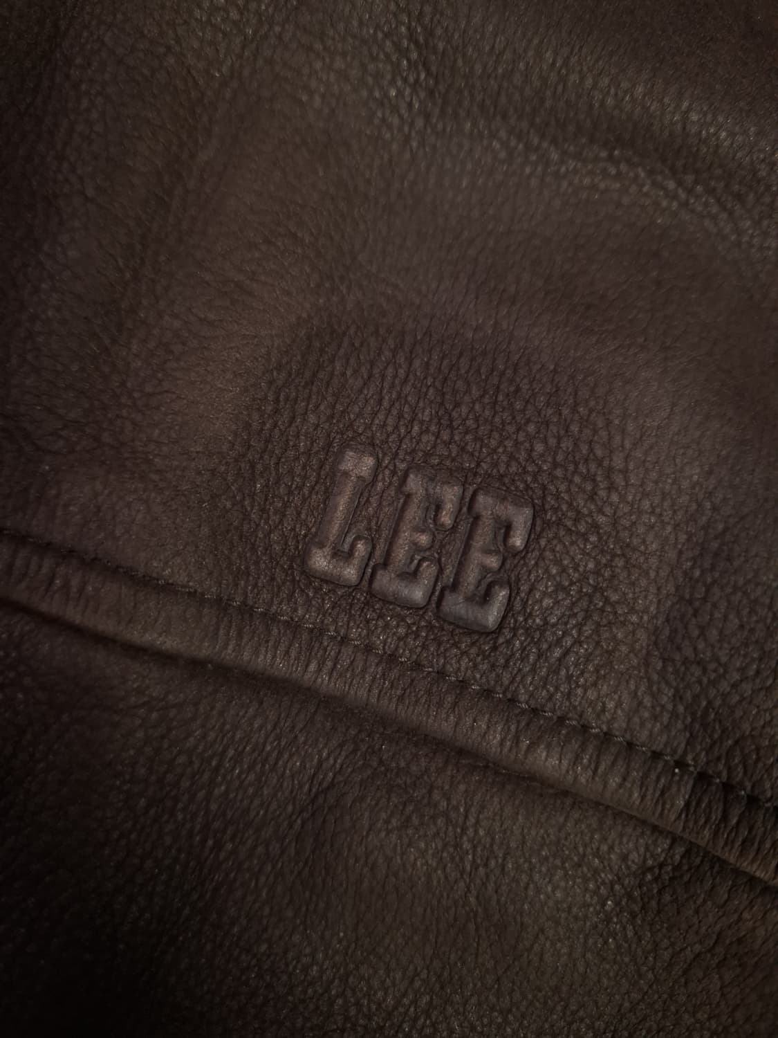 오리지날 90's Lee 리 리얼레더 브라운 자켓 상품이미지7