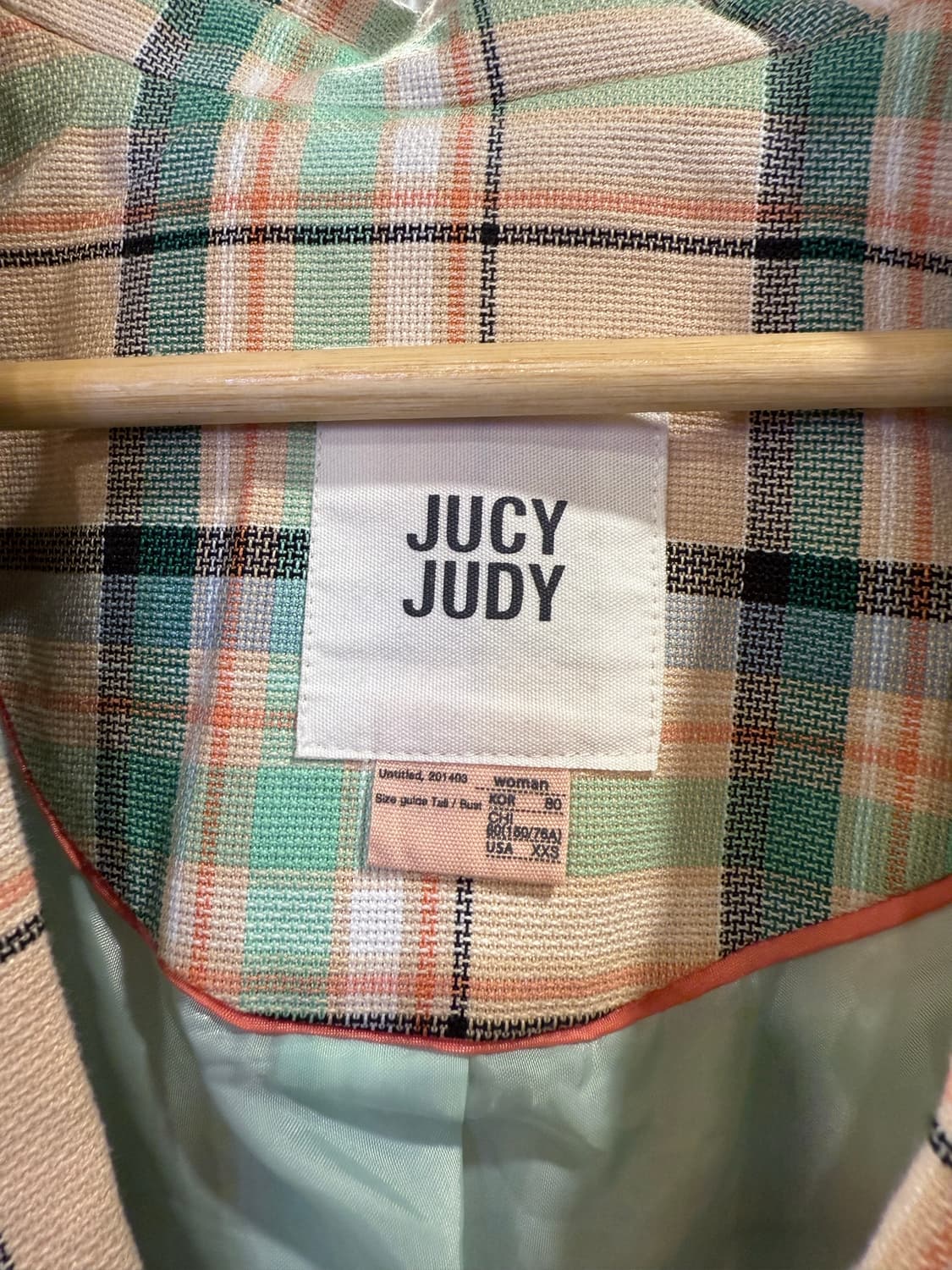 쥬시쥬디 배색 블레이저 상품이미지2