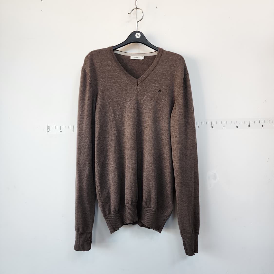 제이린드버그 브이넥 니트 브라운 상품이미지1