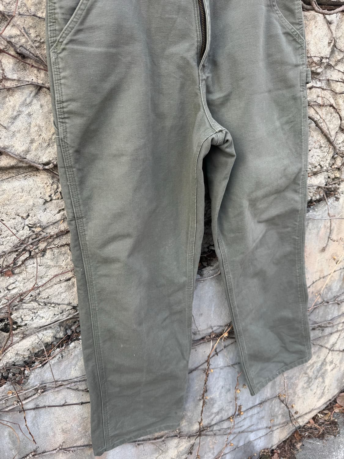 칼하트 빈티지 b11 모스그린 싱글니 카펜터 워크 팬츠 32 상품이미지5