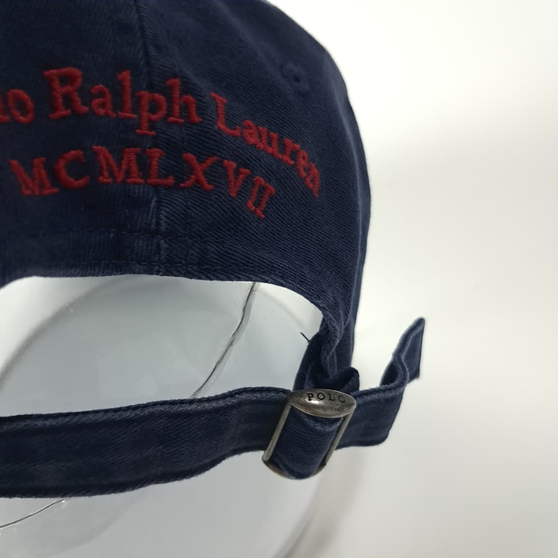 CK424 L 폴로 레드 빅포니 넘버3 다크네이비 볼캡 모자 상품이미지7