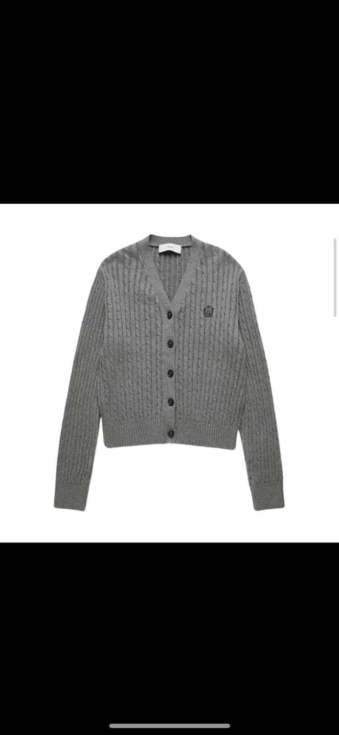 던스트 케이블 니트 멜란지그레이 상품이미지1