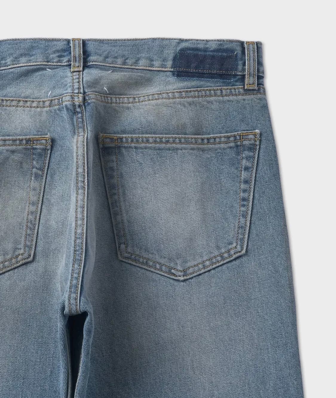 [30] 메종 마르지엘라 슬립 테크닉 레귤러핏 데님 팬츠 블루 상품이미지4