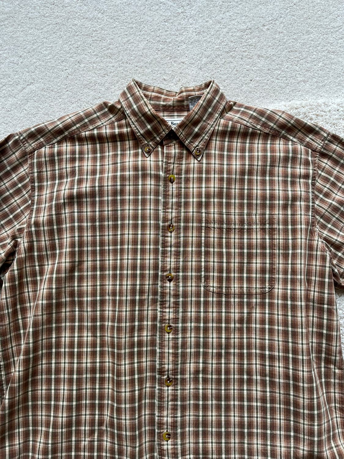 엘엘빈 컷오프 체크 셔츠 (105) 상품이미지5