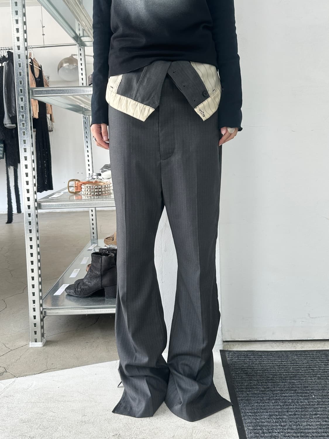 빈티지 폴딩 플레어 슬랙스 상품이미지1