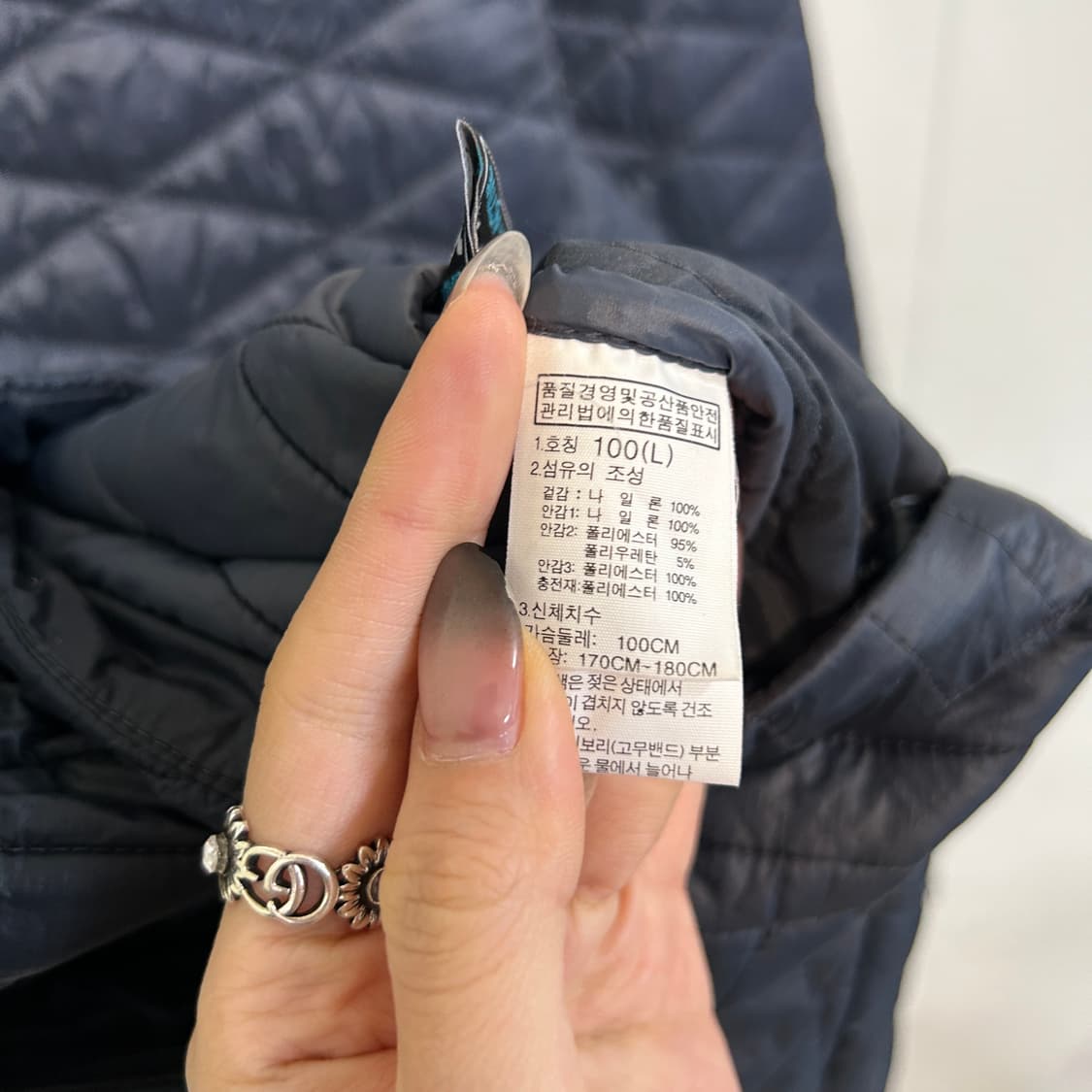 노스페이스 남성 경량패딩 100  상품이미지4