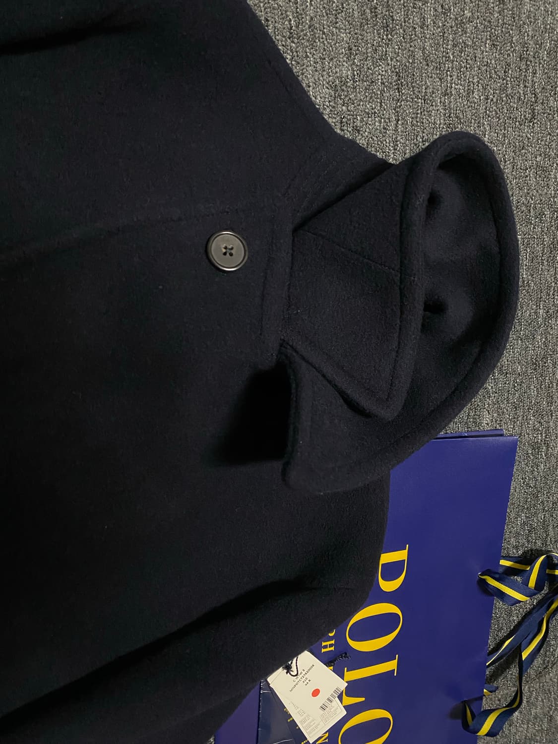 [급처!] 신형 폴로 더블브레스티드 울 블랜드 롱랭스 코트 상품이미지5