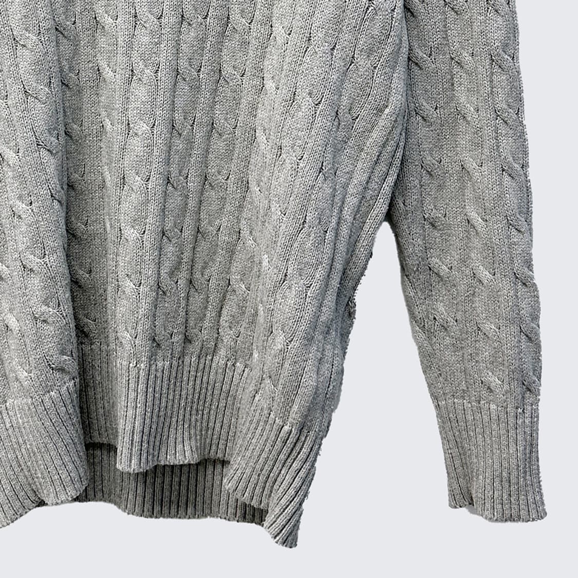 폴로 랄프로렌 라운드넥 크루넥 코튼 케이블 니트 스웨터 여성 상품이미지3