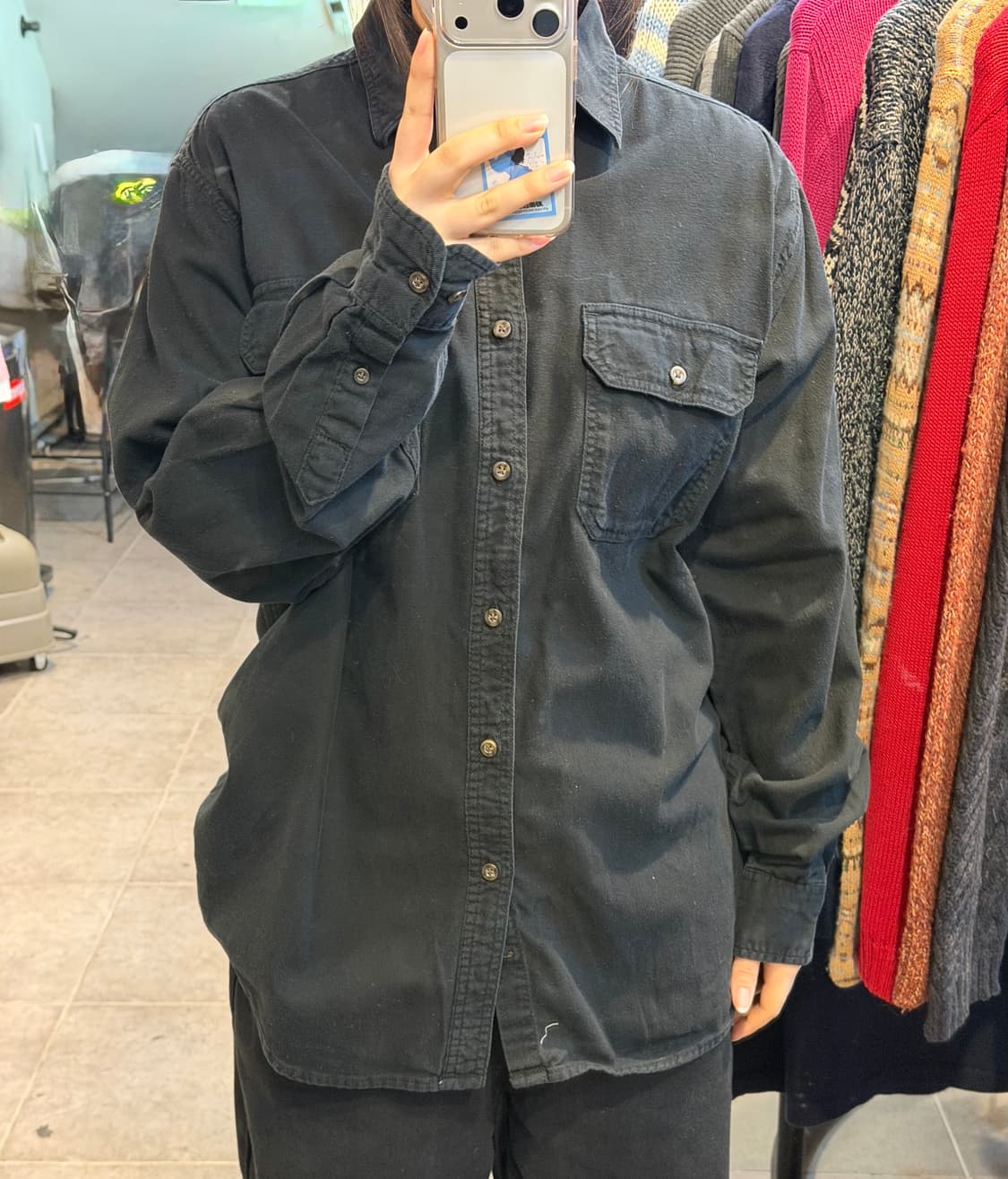 [NO.9] 칼하트 블랙 투포켓 티셔츠 상품이미지4