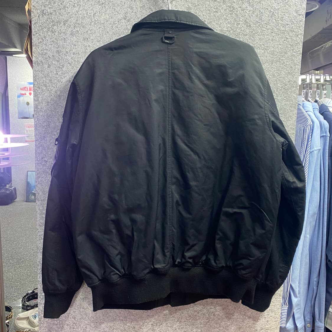 내셔널지오그래픽 포켓 블랙 덕다운 항공 점퍼 자켓 B3889 상품이미지4