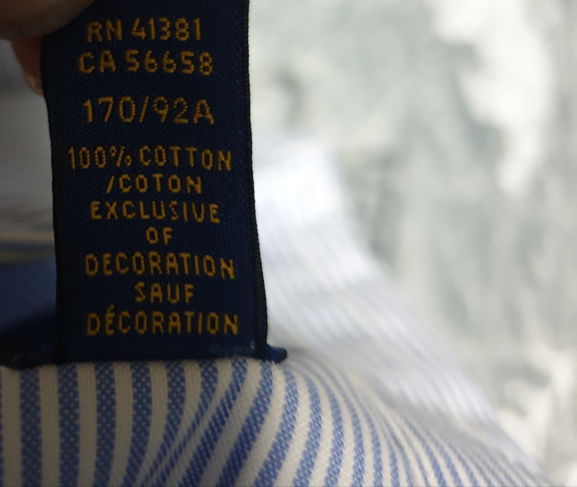 폴로랄프로렌 이지케어 스트라이프 반팔셔츠 22s상품 (15 반 사이즈) 상품이미지4