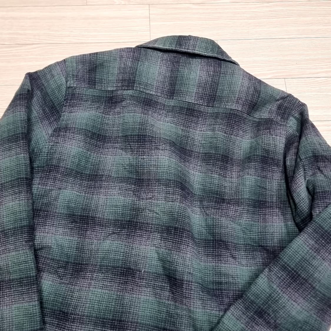 팀버랜드 그린 체크 플란넬 셔츠(100) 상품이미지9