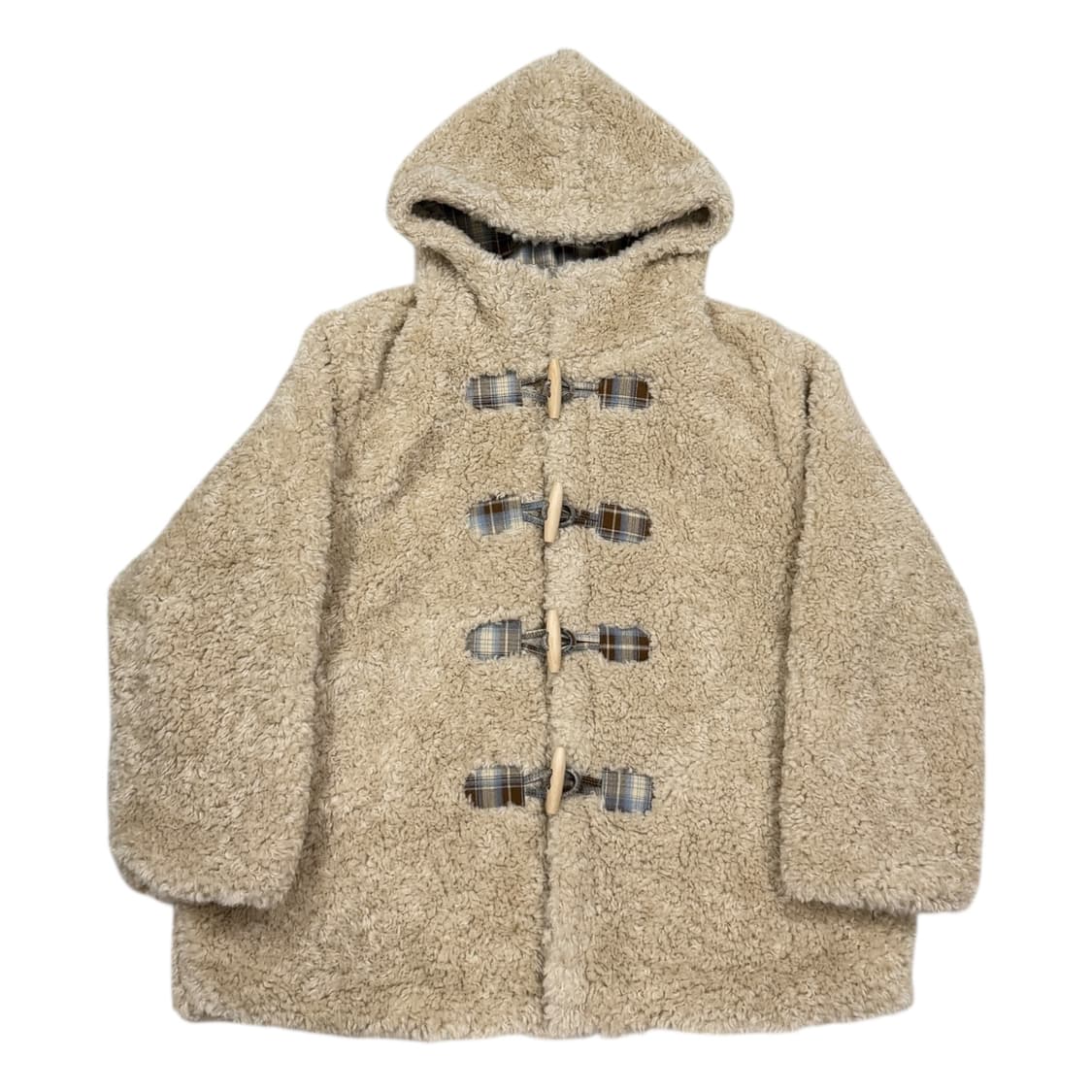 더뮤지엄비지터 퍼자켓 떡볶이 코트 베이지 브라운 상품이미지1