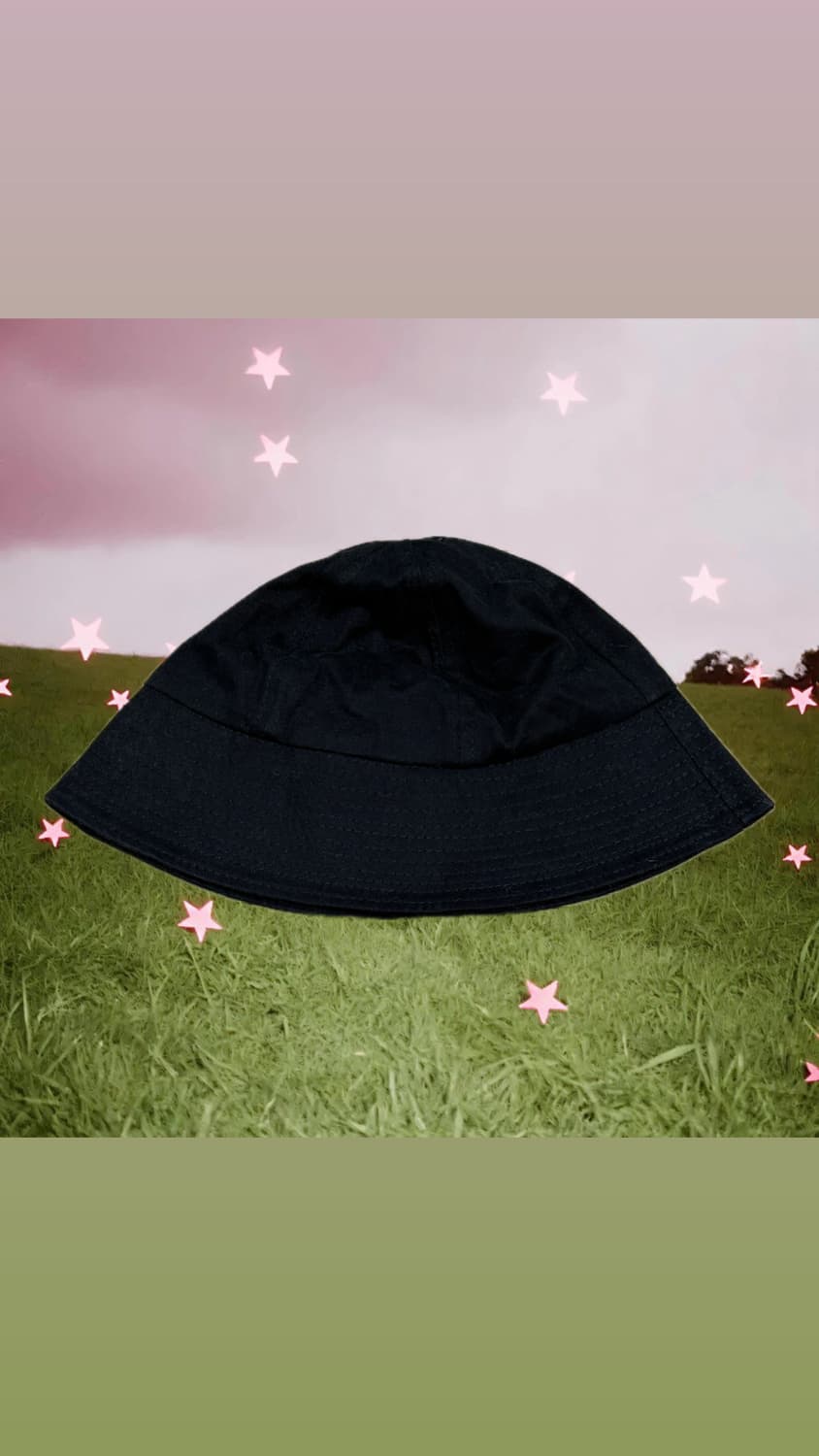블랙 캔버스 버킷햇 상품이미지1