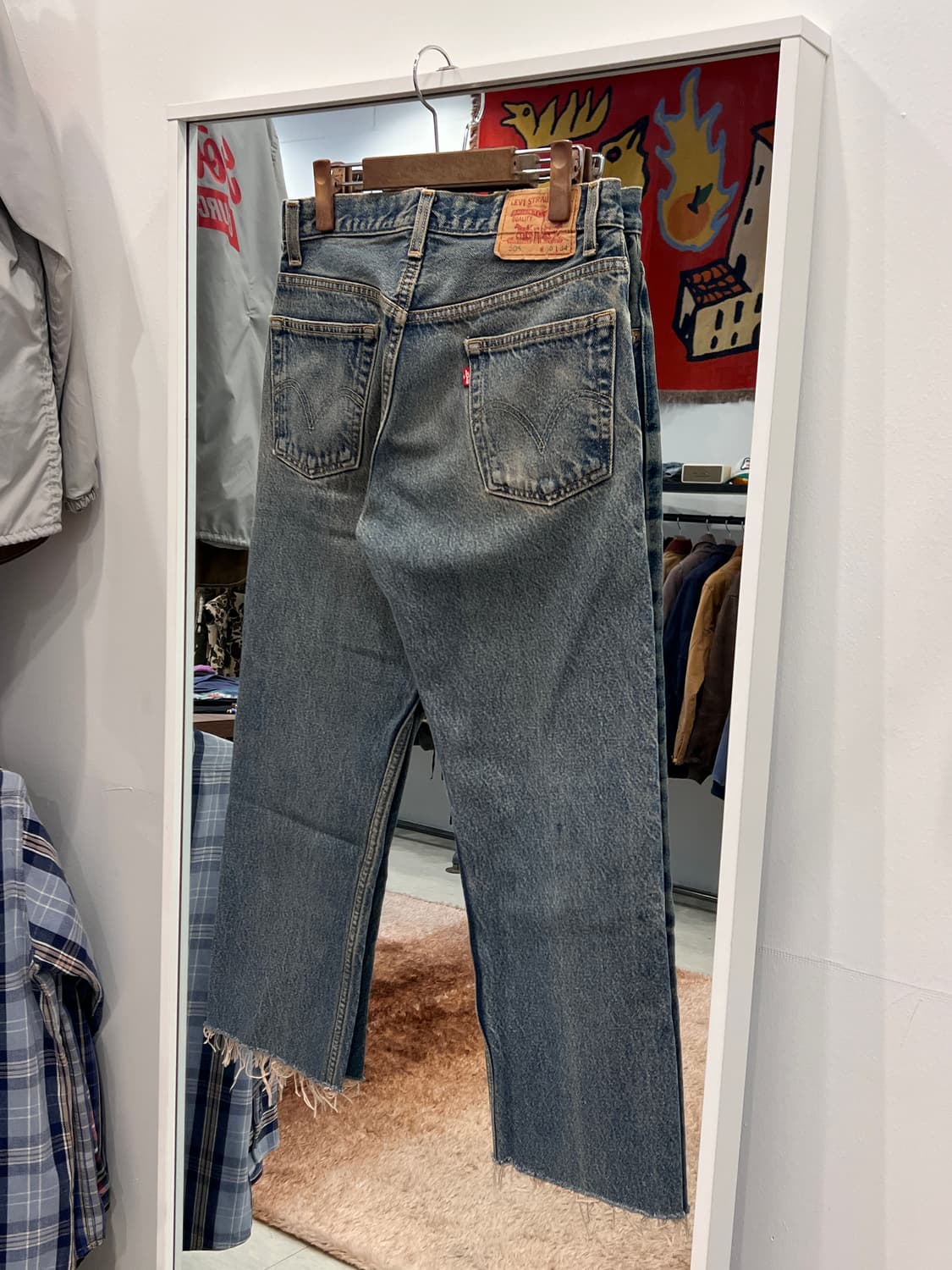 00s Levis 리바이스 505 컷오프 데님 팬츠 (30inch) 상품이미지5