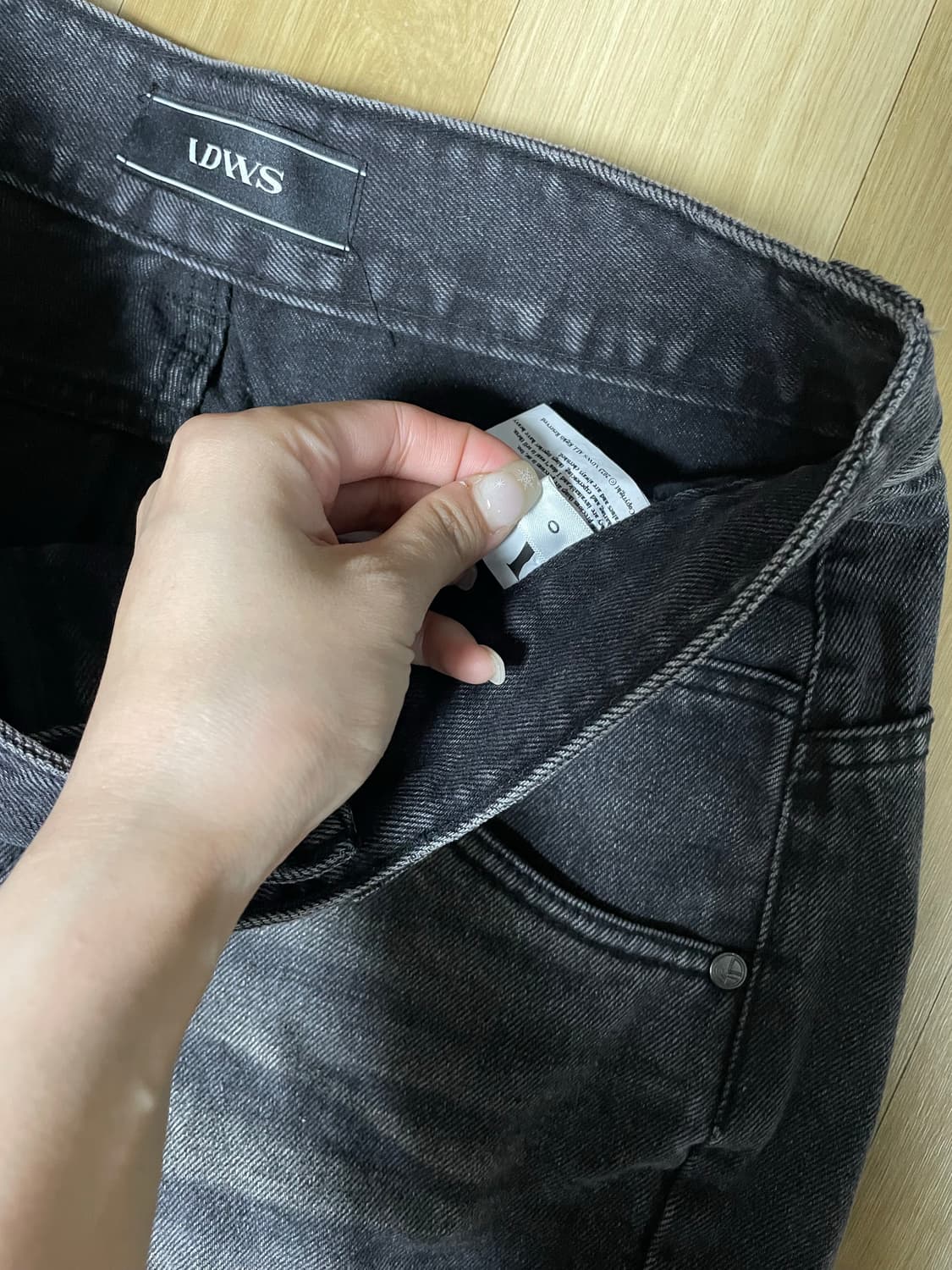 아이돈워너셀 Pryer Cargo Denim Pants Black 상품이미지7