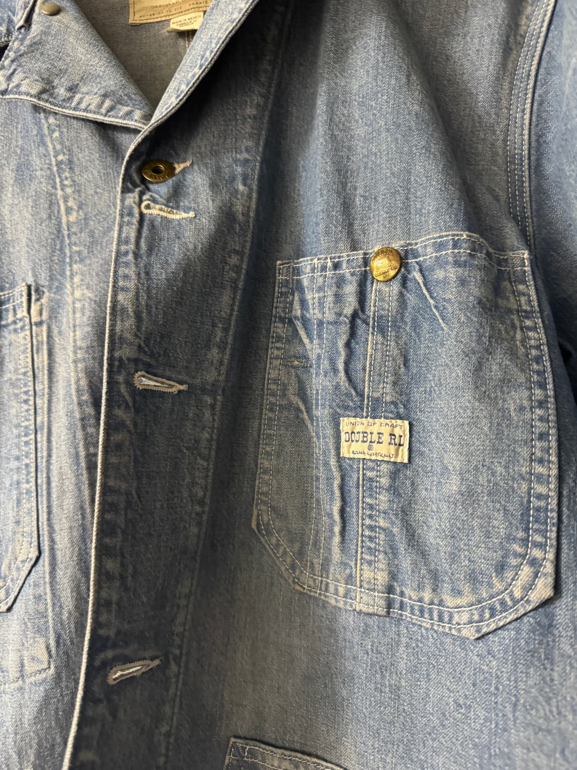 더블알엘 인디고 엔지니어 자켓 xl 새상품 상품이미지5