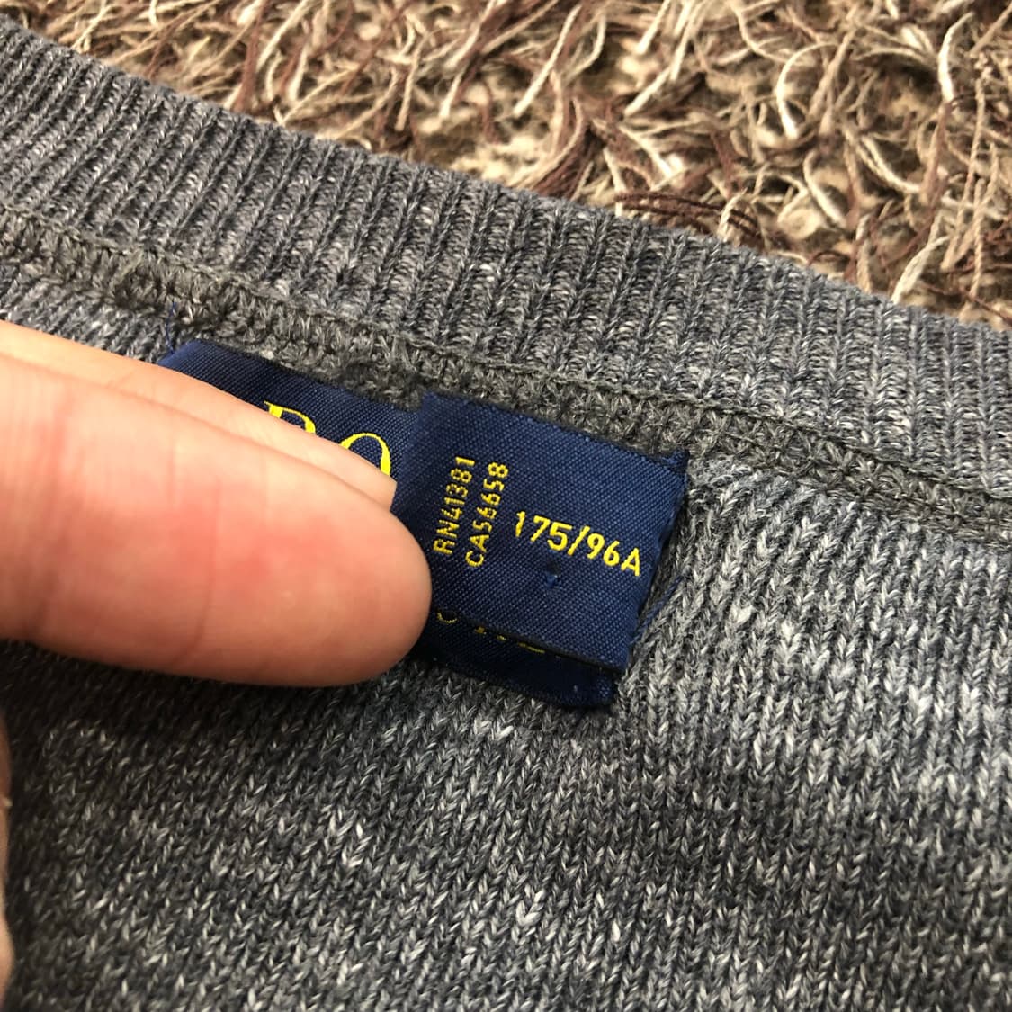 폴로 랄프로렌 그레이 코튼 니트 상품이미지6