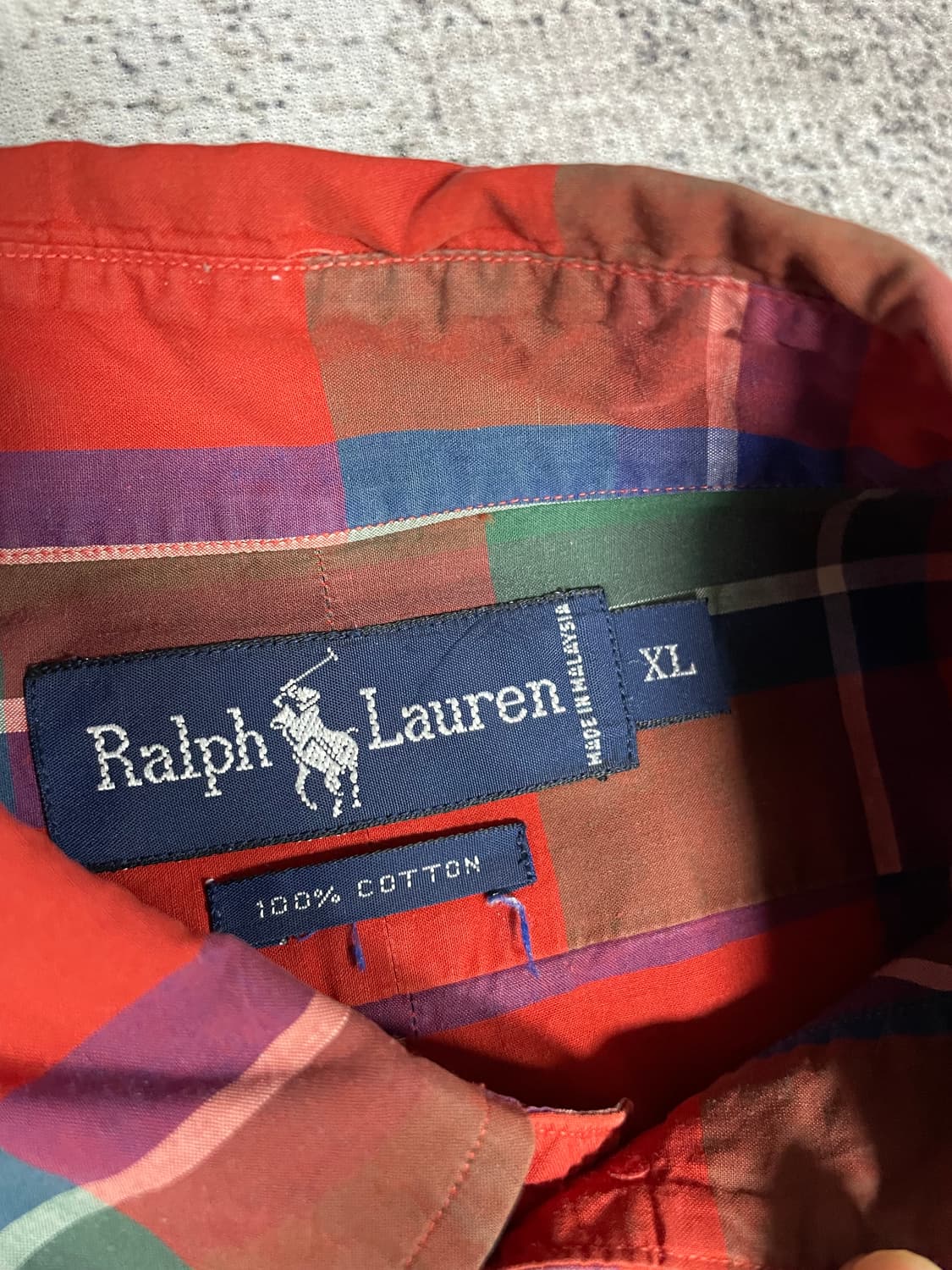 90s Polo RL 월계수 자수 빅셔츠 상품이미지7