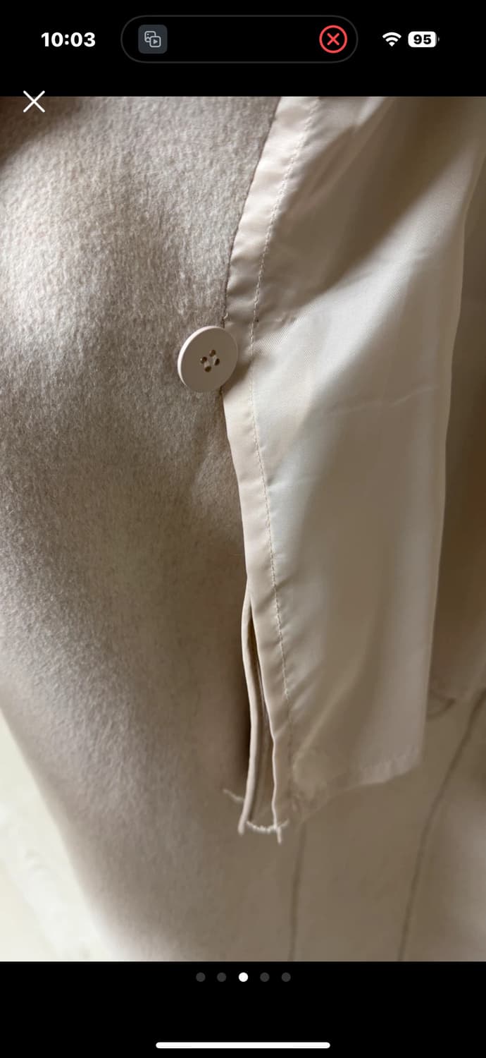 올리브데올리브 울 핸드메이드 코트 1사이즈 상품이미지3