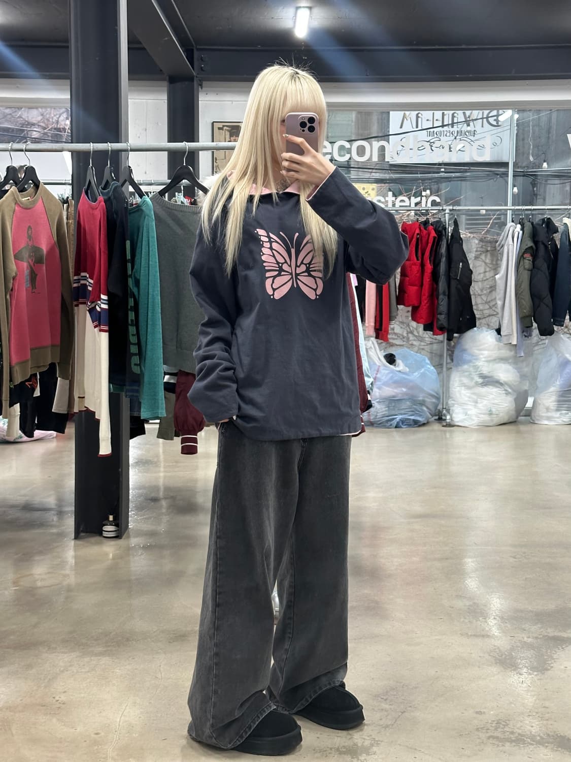 니들스 버터플라이 리버시블 후드 상품이미지2