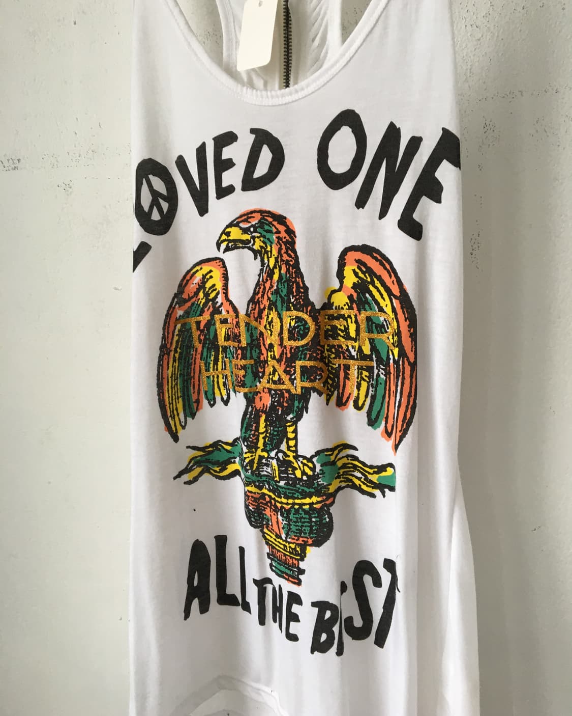 Back cut off point printing sleeveless 상품이미지3
