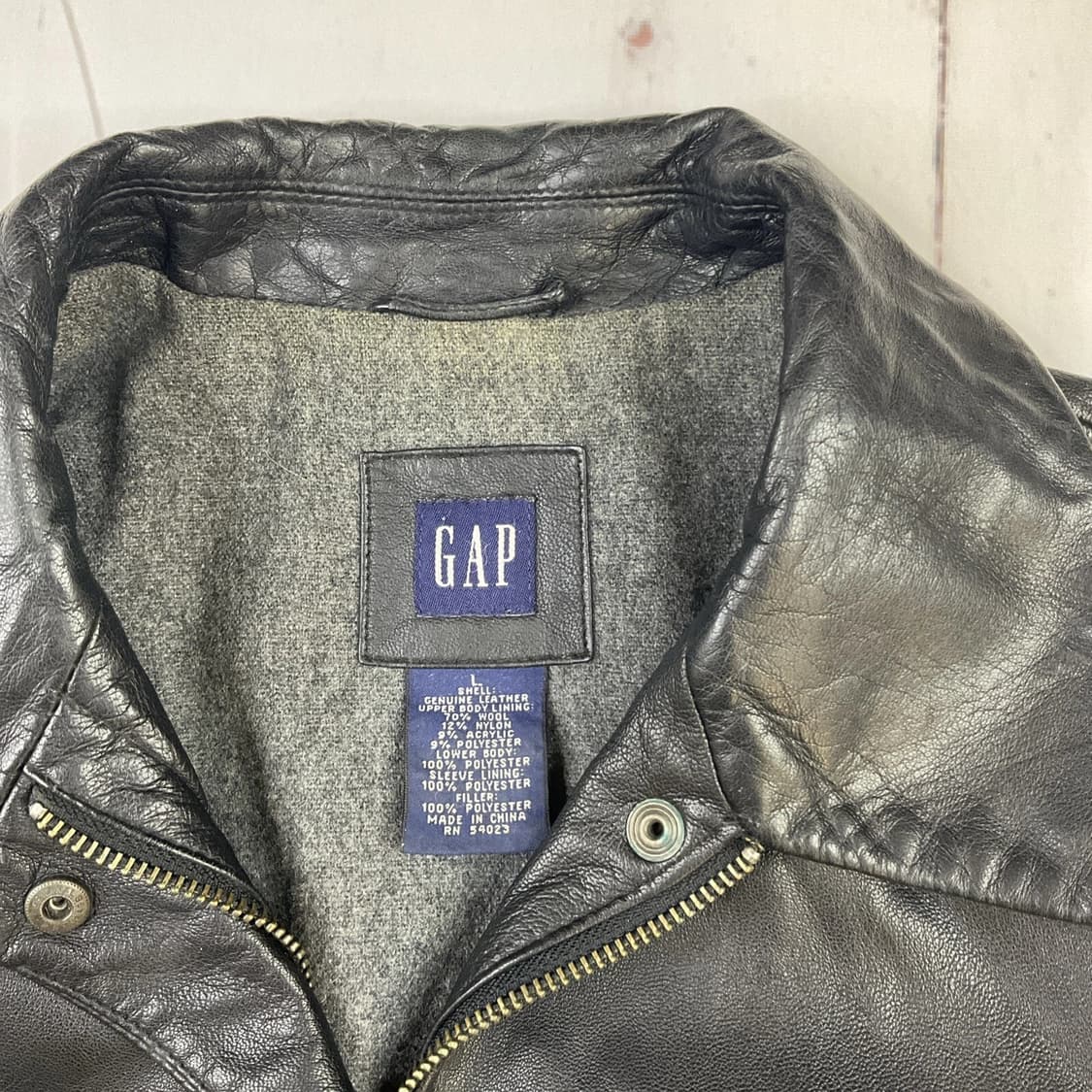 올드 갭 빈티지 레더 카코트 상품이미지2