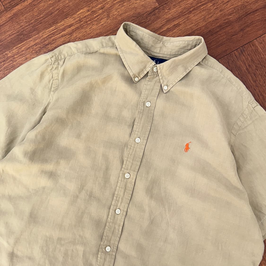 2XL 폴로 랄프로렌 린넨 반팔 남방 셔츠  상품이미지2