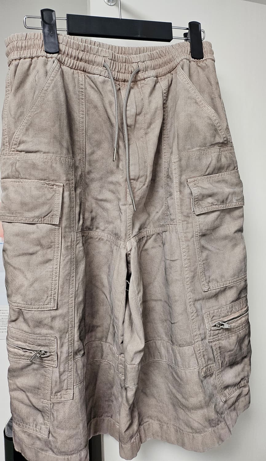 준지 페인티드 데님 카고 쇼츠 44 사이즈 초판 상품이미지1