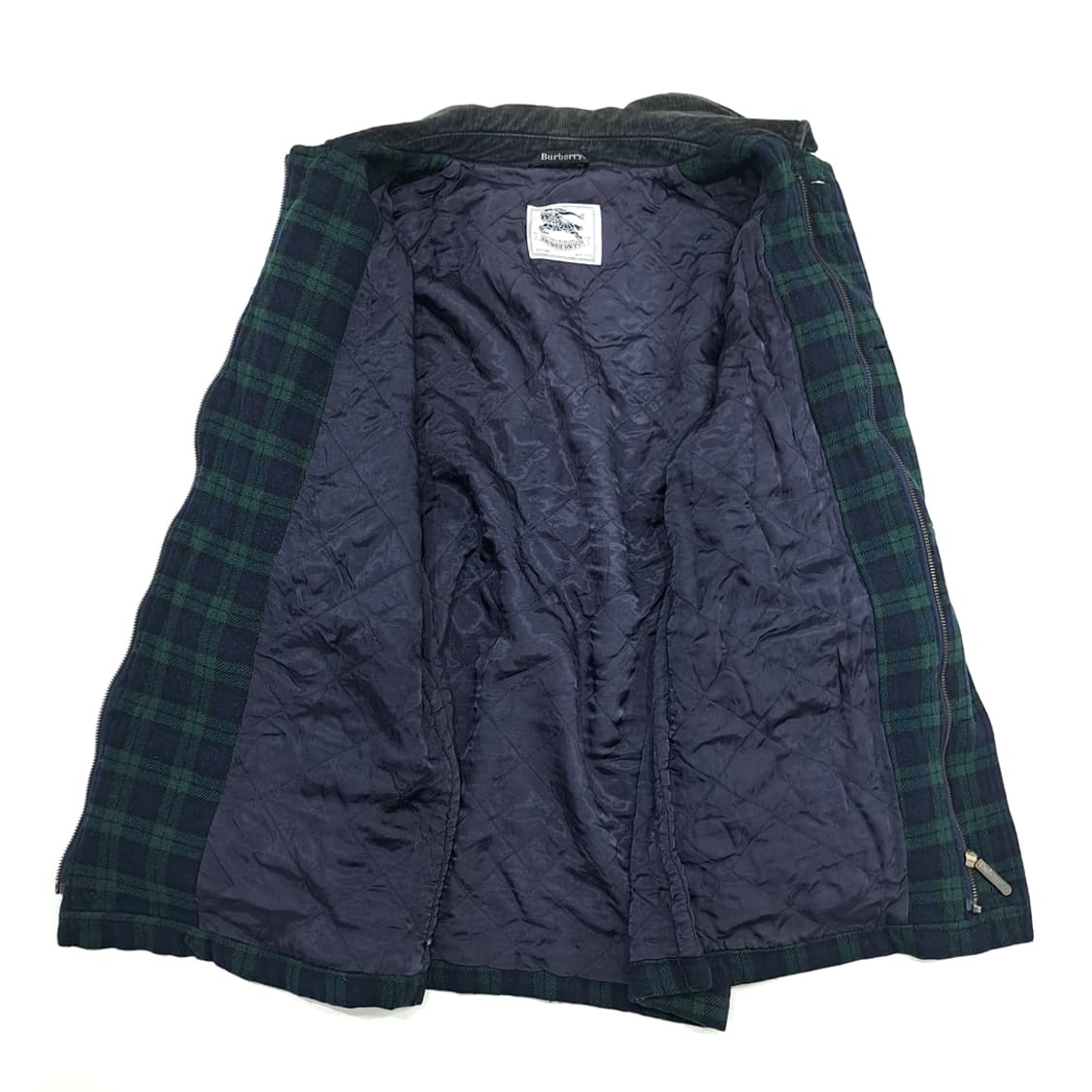 CN710W M 버버리 클래식 블랙워치 타탄체크 퀄팅 울 자켓 상품이미지9