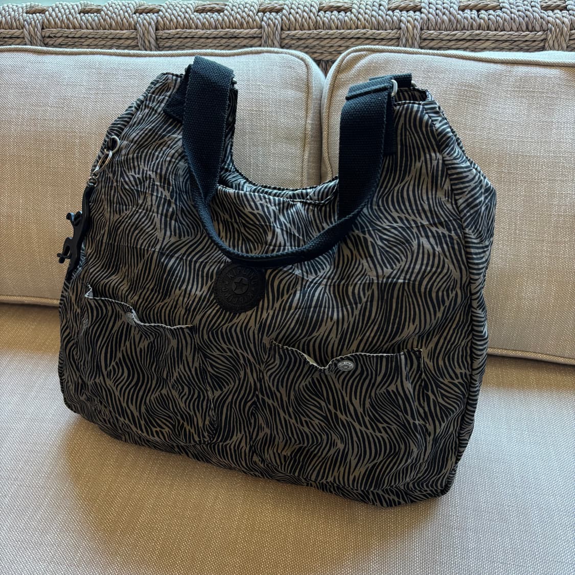키플링 지브라 패턴 숄더백 쇼퍼백 상품이미지1