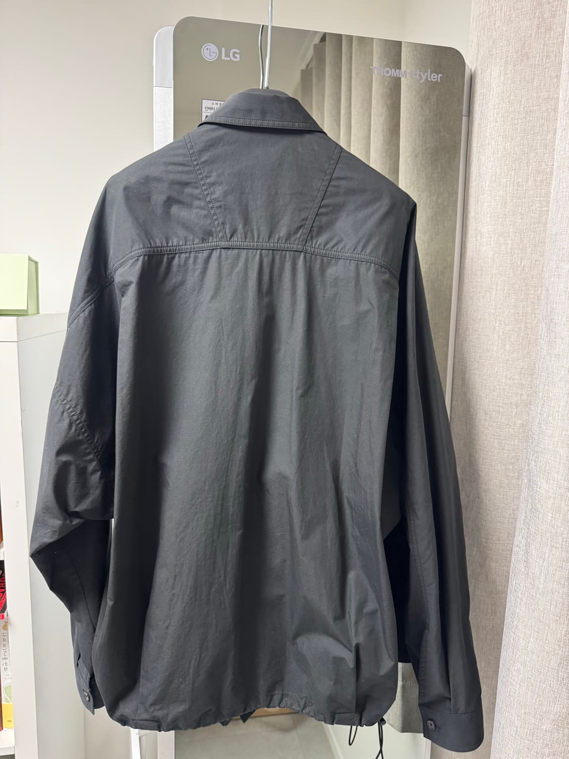 준지 juun.j 블랙 스트링 셔츠 자켓 46 stein 코모리 모이프 상품이미지2