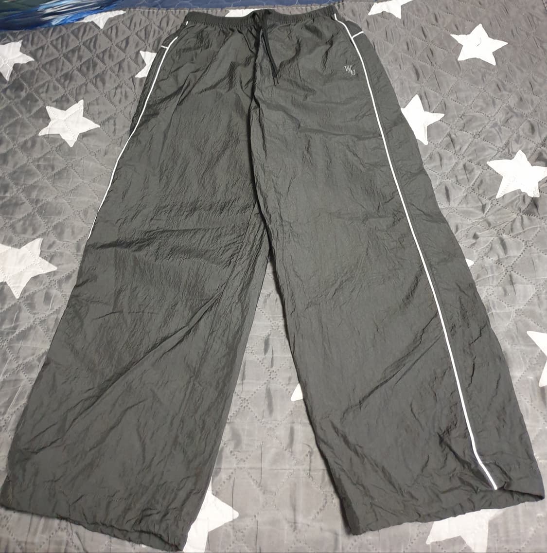 후아유 자수레터링 나일론100% 셋업 (상:크롭:M 하:와이드:S) 상품이미지5