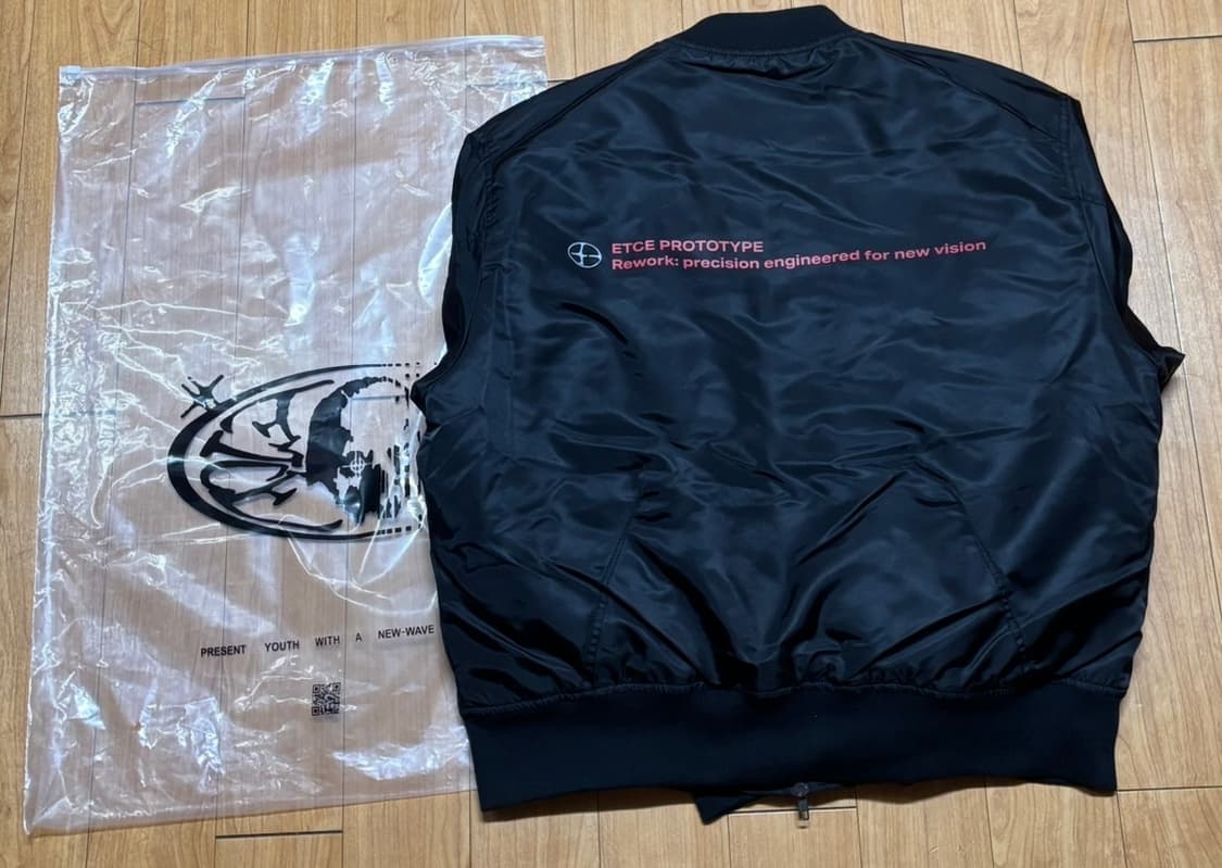 ETCE TEAM BOMBER (BLACK) L 이티씨이 팀봄버 상품이미지5