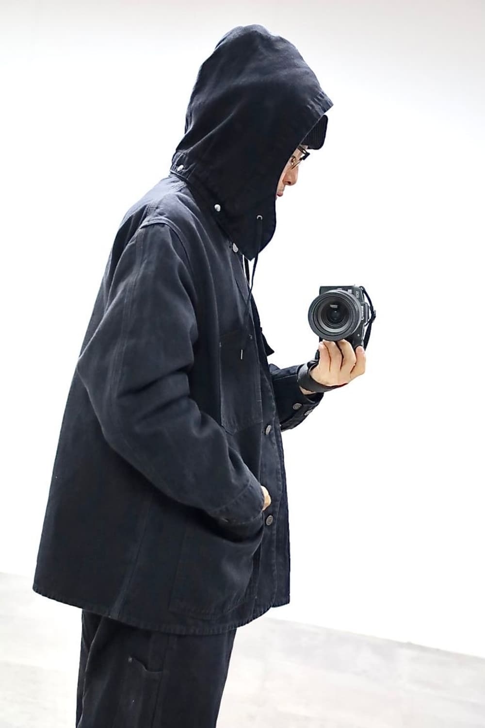 26ss Vintage Silk Hemp Coverall Jacket 상품이미지5