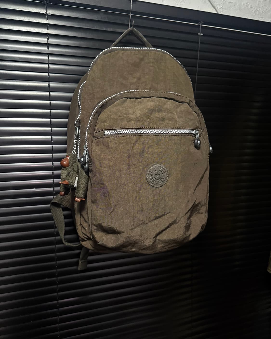 키플링 고릴라 키링 인형 브라운 갈색 빅 백팩 가방 학교 학생 빈티지 상품이미지3