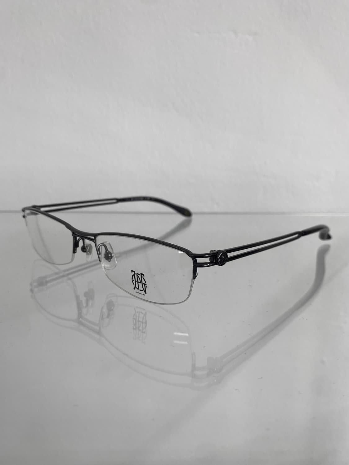 장폴고티에 더블 프레임 반무테 안경 상품이미지1