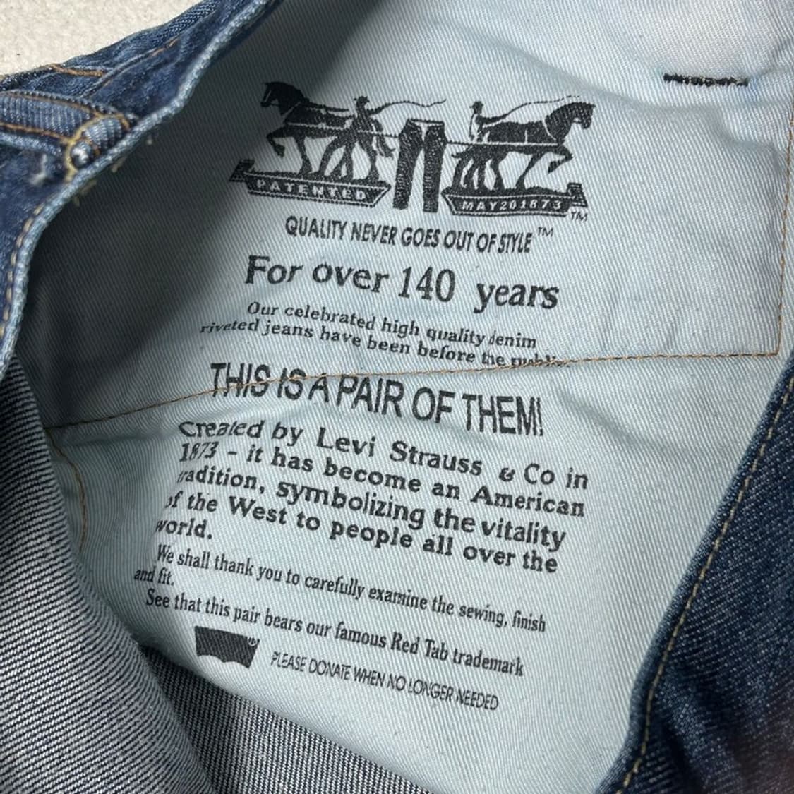 리바이스 504 청바지 W 86 L 82 상품이미지5