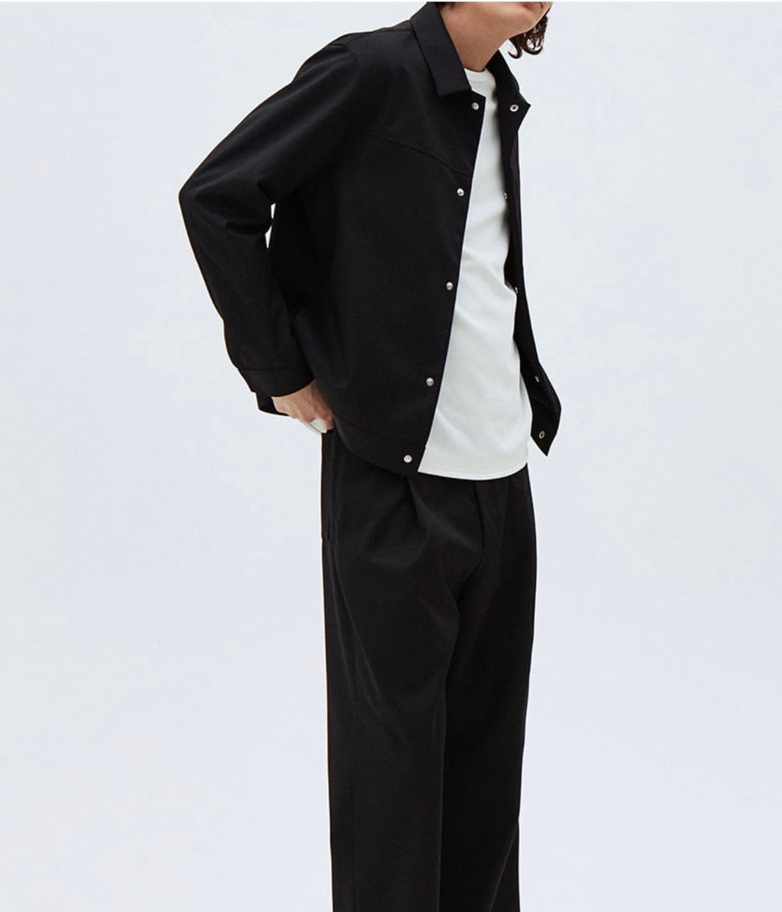 로드 존 그레이 hidden pocket jacket black 상품이미지1