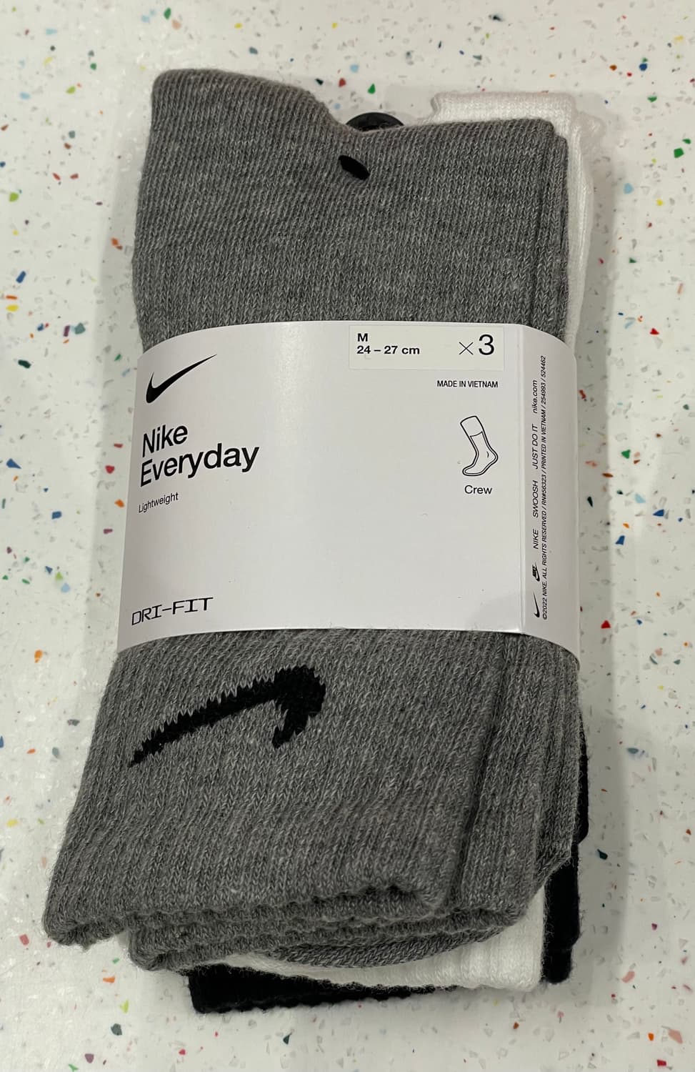나이키 에브리데이 라이트웨이트 크루 삭스(3켤레) M 신품 상품이미지1