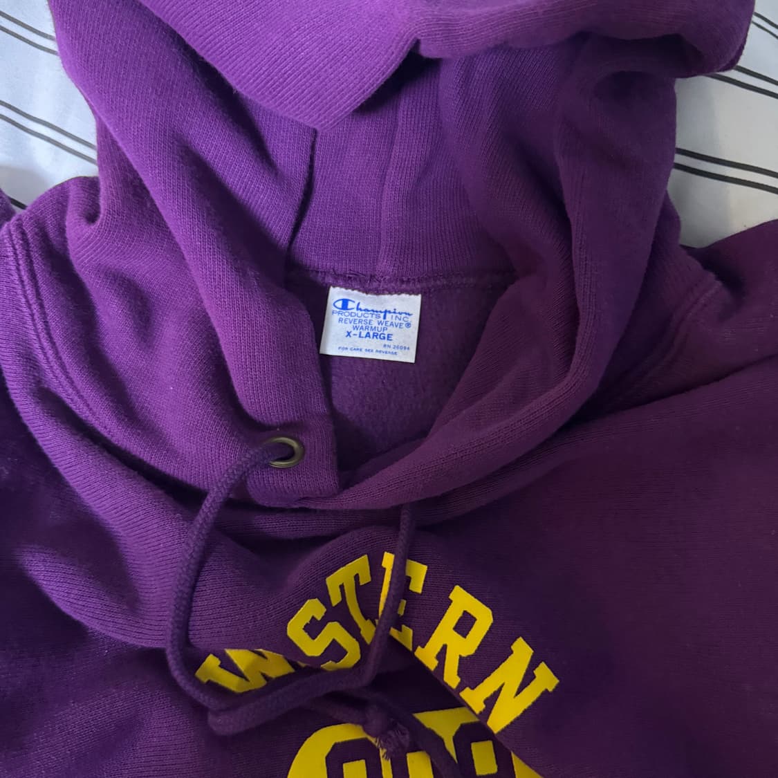 챔피온 블루택 리버스위브 후드 XL 상품이미지2