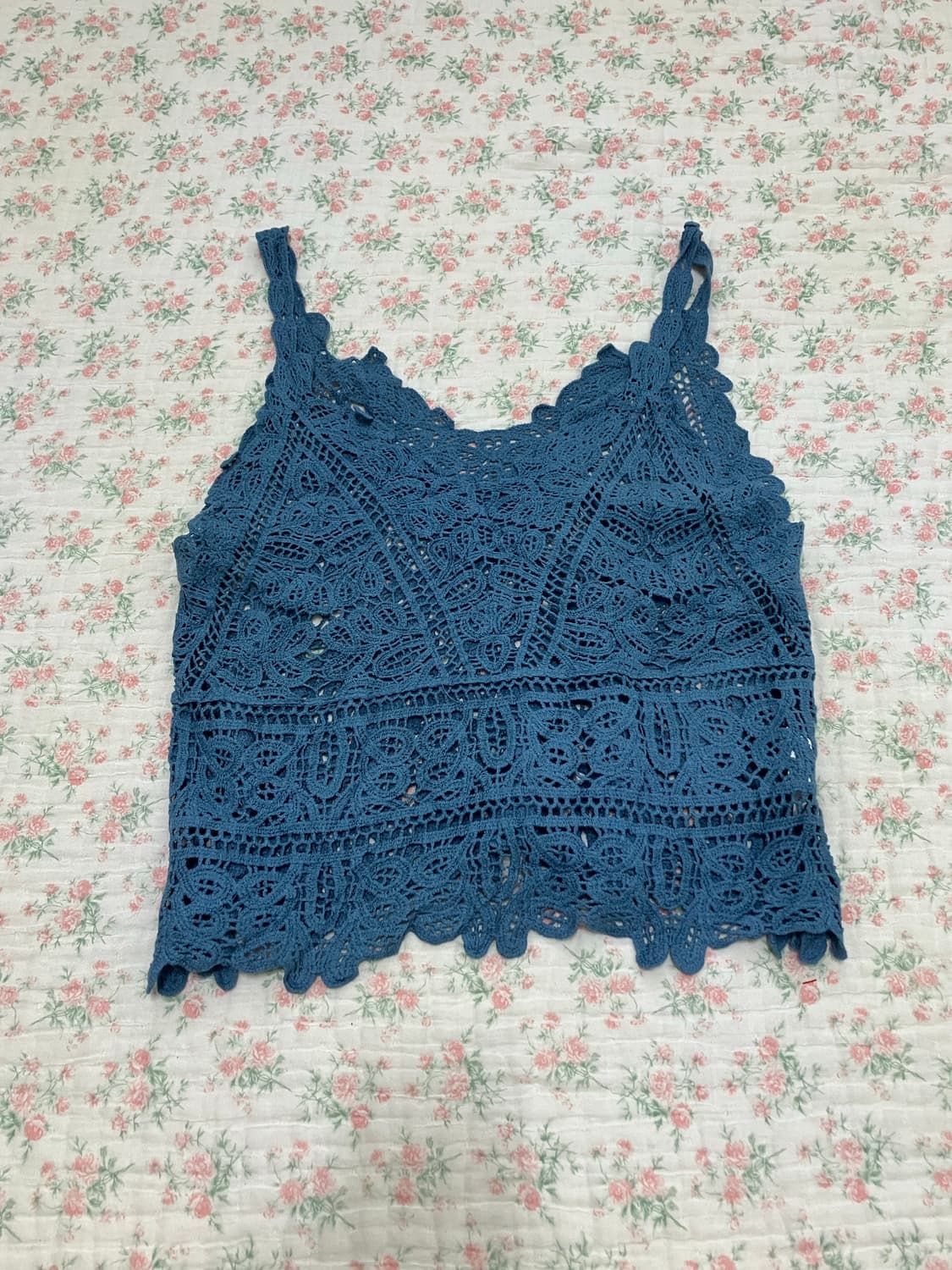 빈티지 크로셰 레이어드 나시 1113 모리걸 y2k 스트릿 갸루 펑키 일 상품이미지3