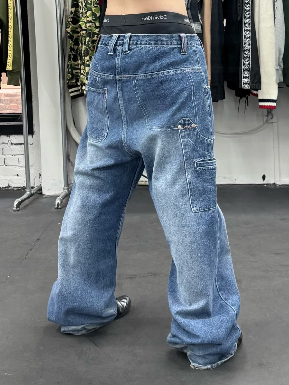 션 존 싱글포켓 올드스쿨 데님팬츠 상품이미지4