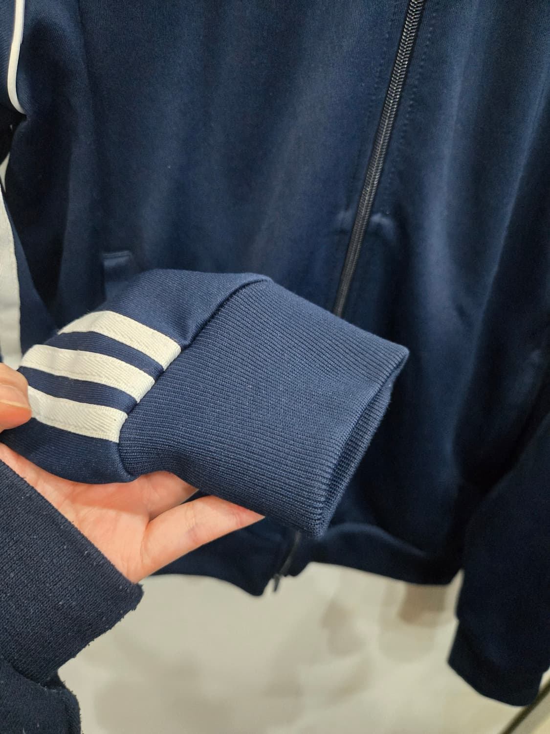 3XL,115 )) adidas 아디다스 져지! 큰사이즈 져지! 네이비색 상품이미지3