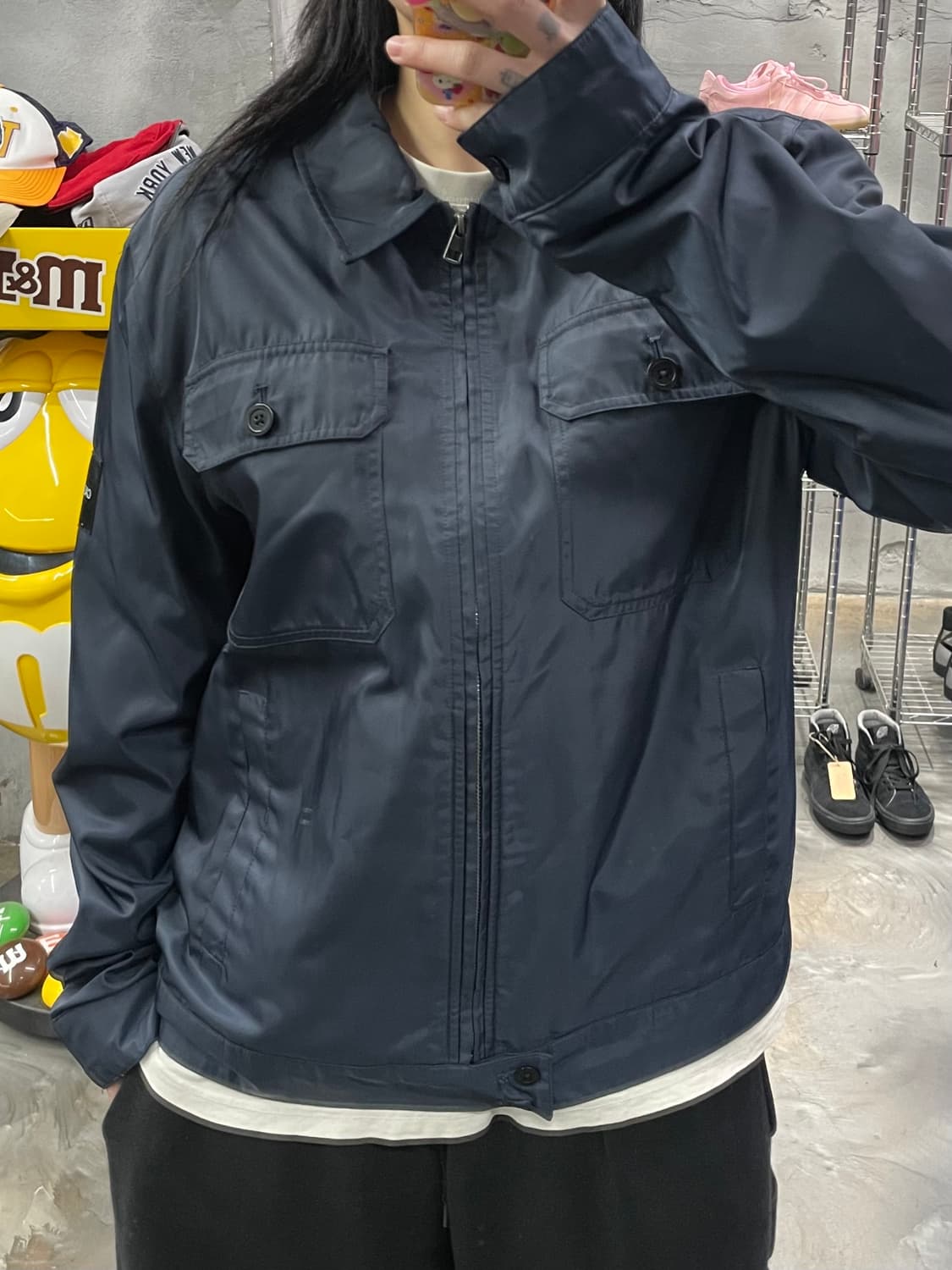 캘빈 클라인 암패치 바이커 자켓 상품이미지8