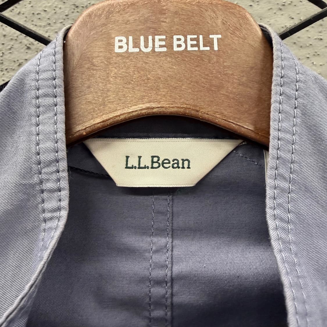 L.L Bean 사파리자켓 4포켓 드로우스트링 음각단추 디테일 블루 상품이미지2