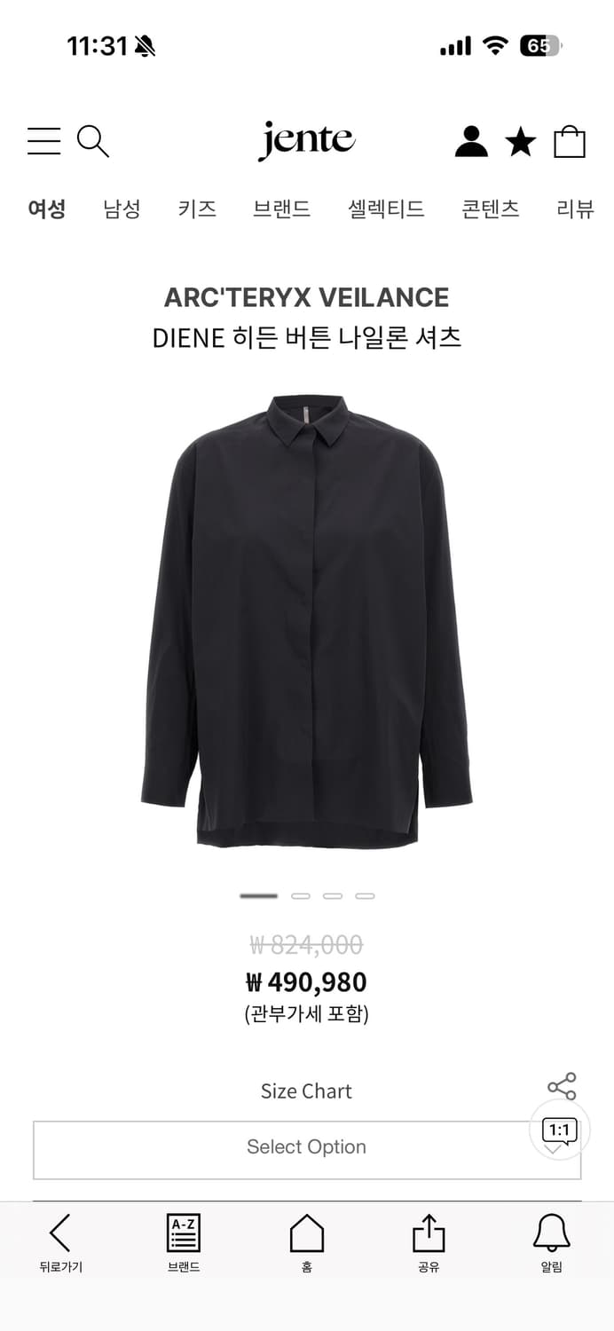 아크테릭스 베일런스 DIENE 셔츠 상품이미지1