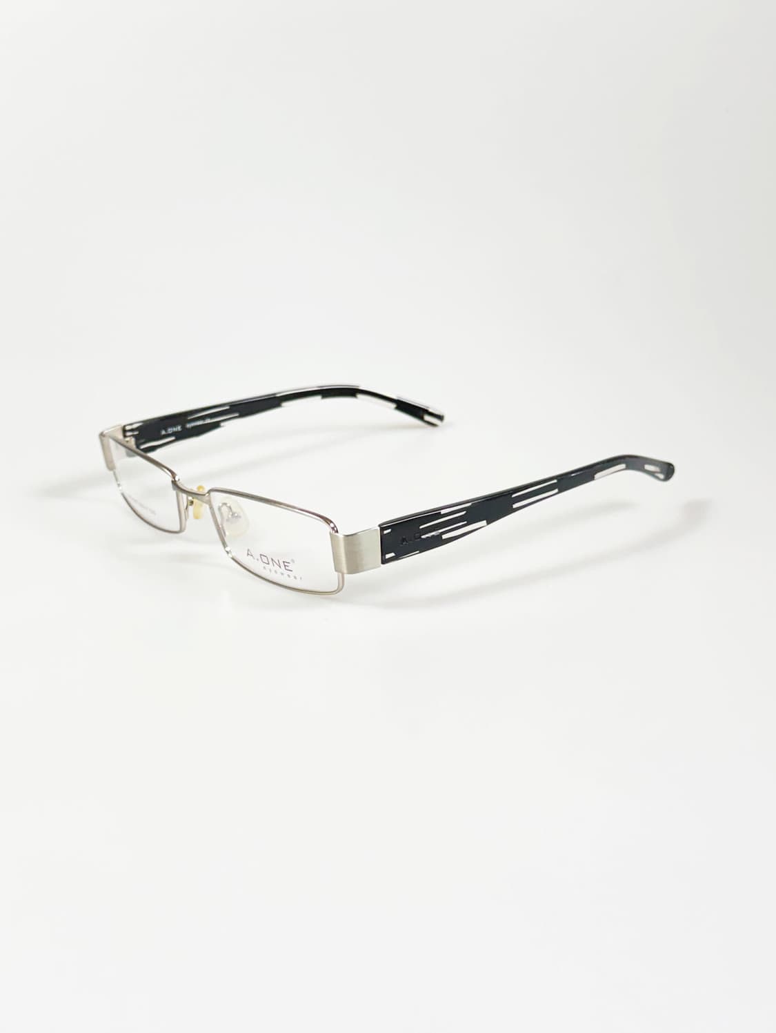A.ONE 실버메탈 슬림 스퀘어 프레임 빈티지 안경 상품이미지3