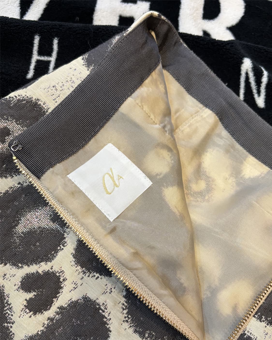 일본 빈티지 레오파드 스커트 상품이미지4